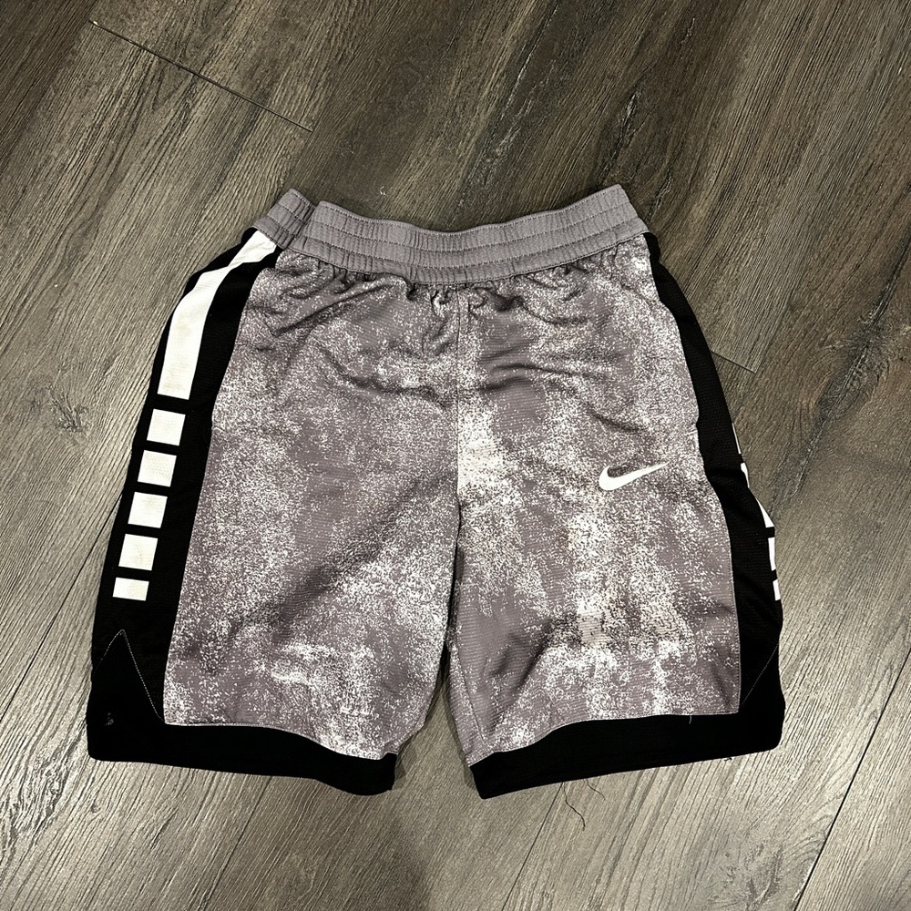 Nike Kids Gray and Black Shorts